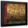 thumbnail image 1 of Wells, Marcia 12x12 Black Modern Framed Museum Art Print Titled - Iris Garden, 1 of 5