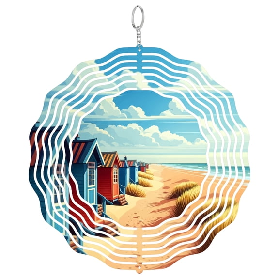 Wells-Next-The-Sea 3D Wind Spinner Stainless Steel Kinetic Art Garden Decor Norfolk Coast Gift