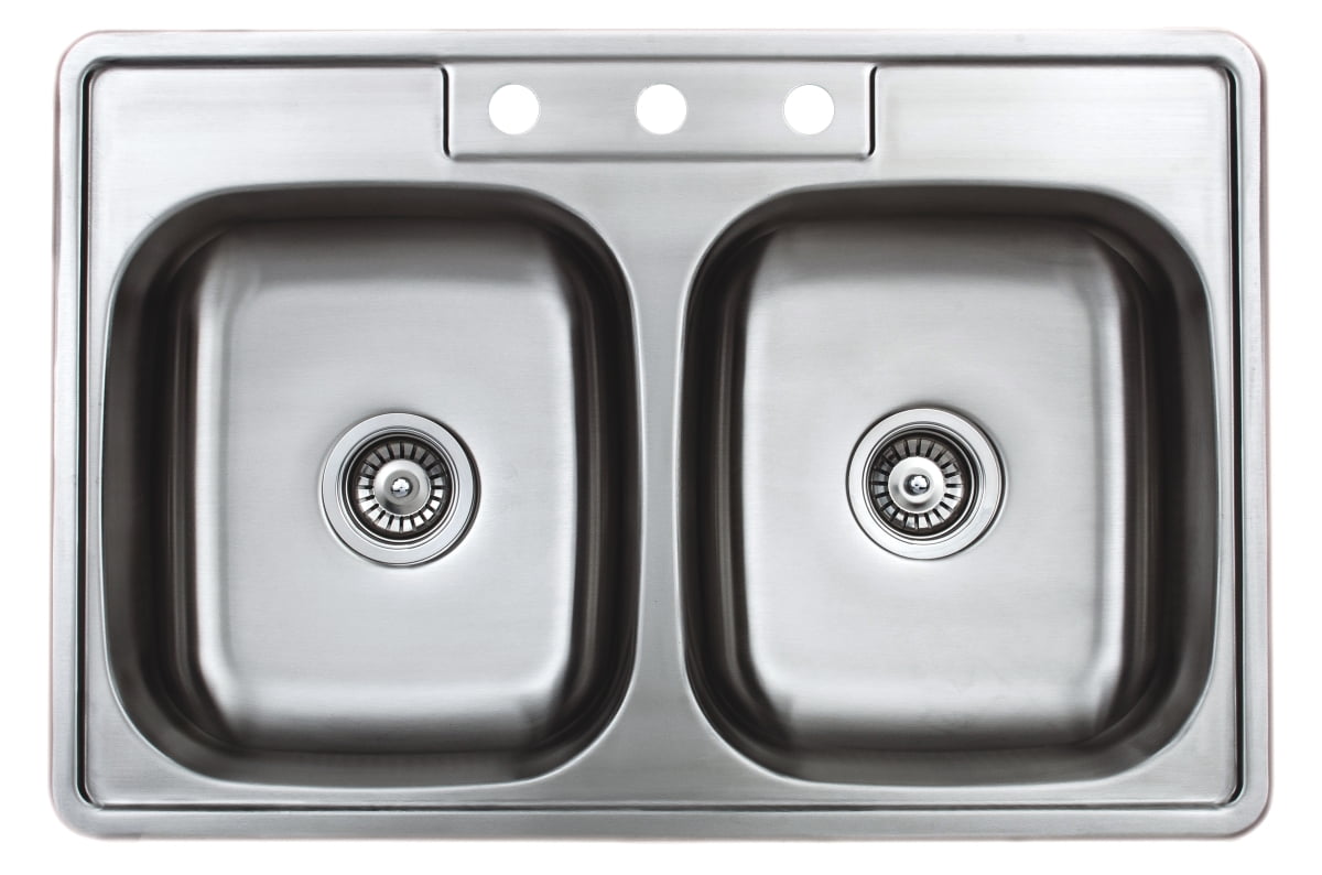 Wells Sinkware 20 Gauge ADA Topmount Double Bowl Stainless Steel Kitchen Sink - Sink Only