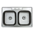 thumbnail image 1 of Wells Sinkware  20 Gauge ADA Topmount Double Bowl Stainless Steel Kitchen Sink - Sink Only, 1 of 5