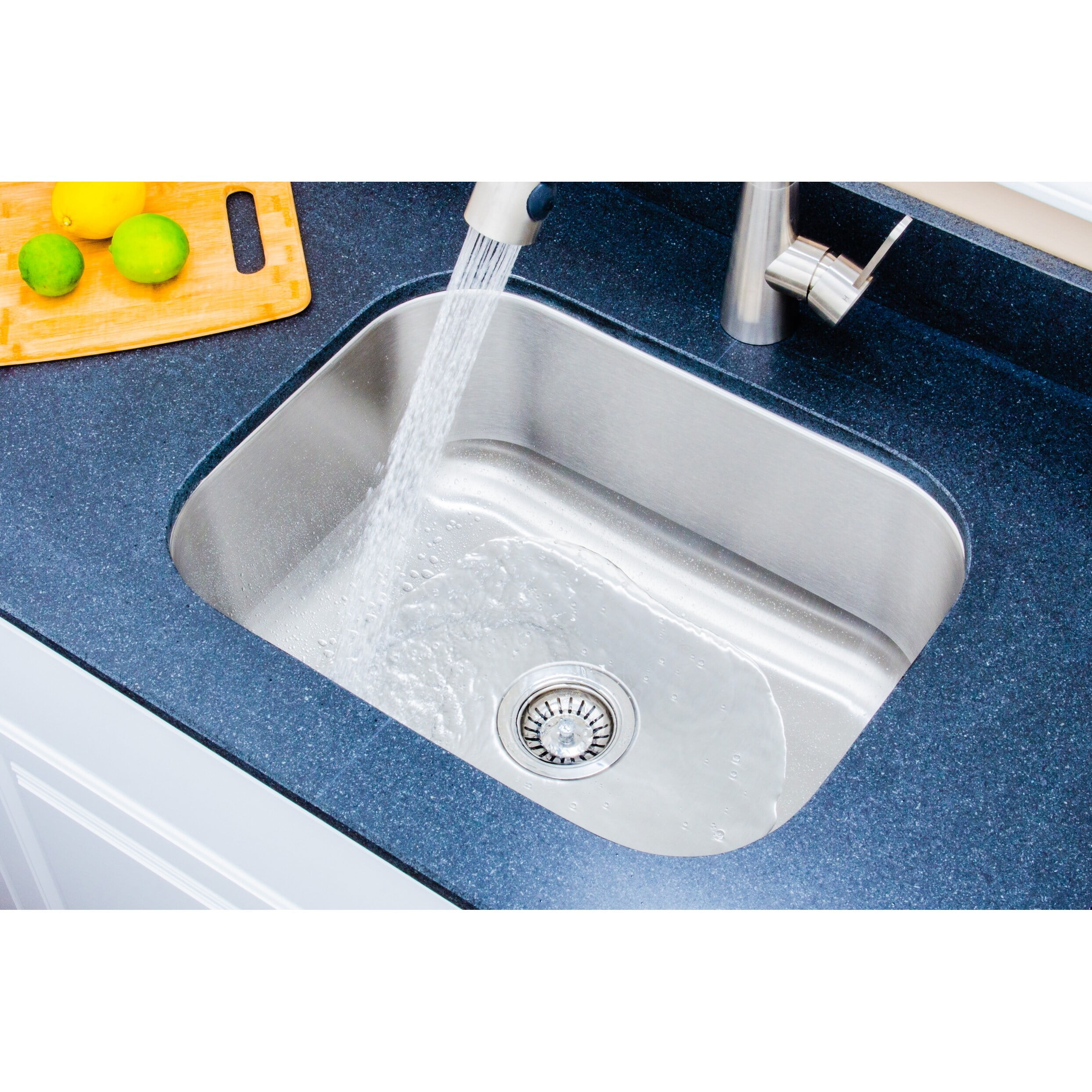 23'' Brushed Matte Stainless Steel Single Bowl Kitchen Sink