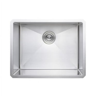 Wells Sinkware NCU2318-10 23 in. Handcrafted 16 Gauge Undermount Single Bowl Stainless Steel Kitchen Sink