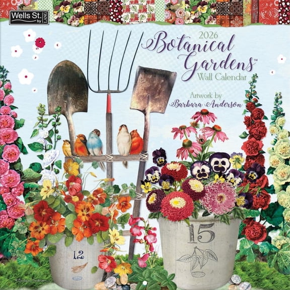 Wells Street by Lang, Botanical Gardens 2026 Wall Calendar by Barbara Anderson