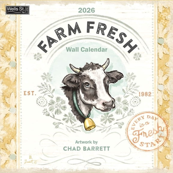 Wells Street by Lang, Farm Fresh 2026 Wall Calendar by Chad Barrett