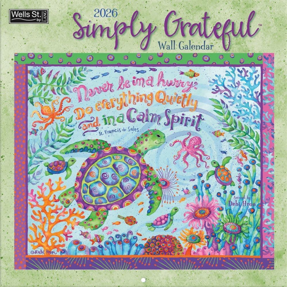 Lang, Simply Grateful 2026 Wall Calendar, 12'' X 12'', 12-Month ...