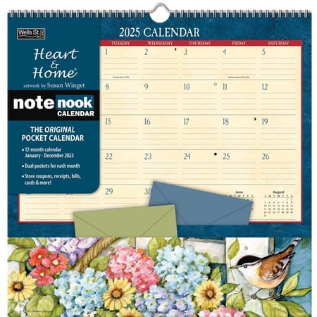 Wells Street by LANG, Heart and Home by Susan Winget 2025 Note Nook