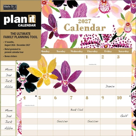 Wells Street by Lang, Grow Wild 2027 Plan It Wall Calendar by Barbra Ignatiev