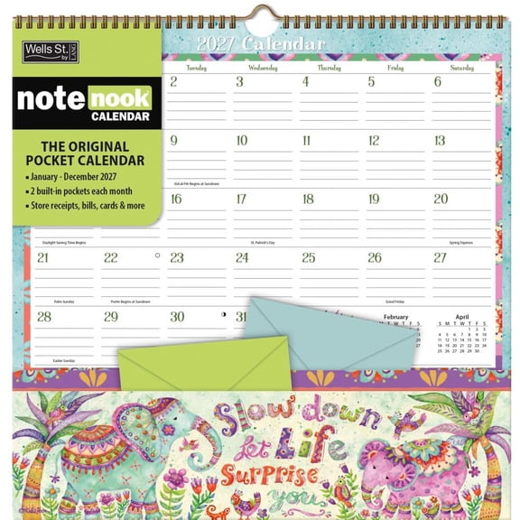 Wells Street by Lang, Simple Inspirations 2027 Note Nook by Debi Hron