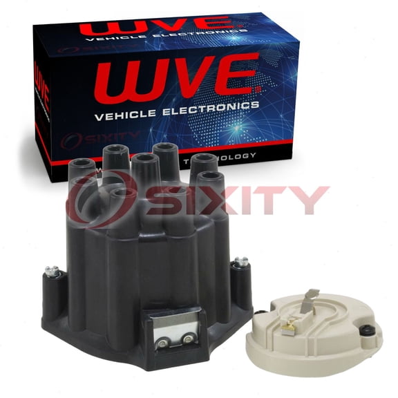 Wells WVE Distributor Cap & Rotor Kit compatible with Oldsmobile 442 88 98 Classic 98 Custom Cruiser Cutlass Cutlass Supreme Delm 3.5L 5.3L 5.4L 5.7L 6.1L 6.5L 6.6L 7.0L 7.5L V8 1956-1974