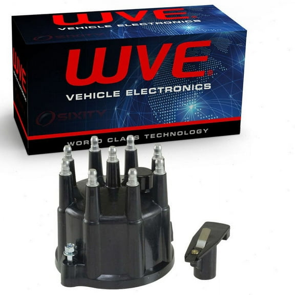 Wells WVE Distributor Cap & Rotor Kit compatible with Dodge B150 B1500 B250 B2500 B350 B3500 D150 D250 D350 Dakota Durango R 5.2L 5.9L V8 1992-2003