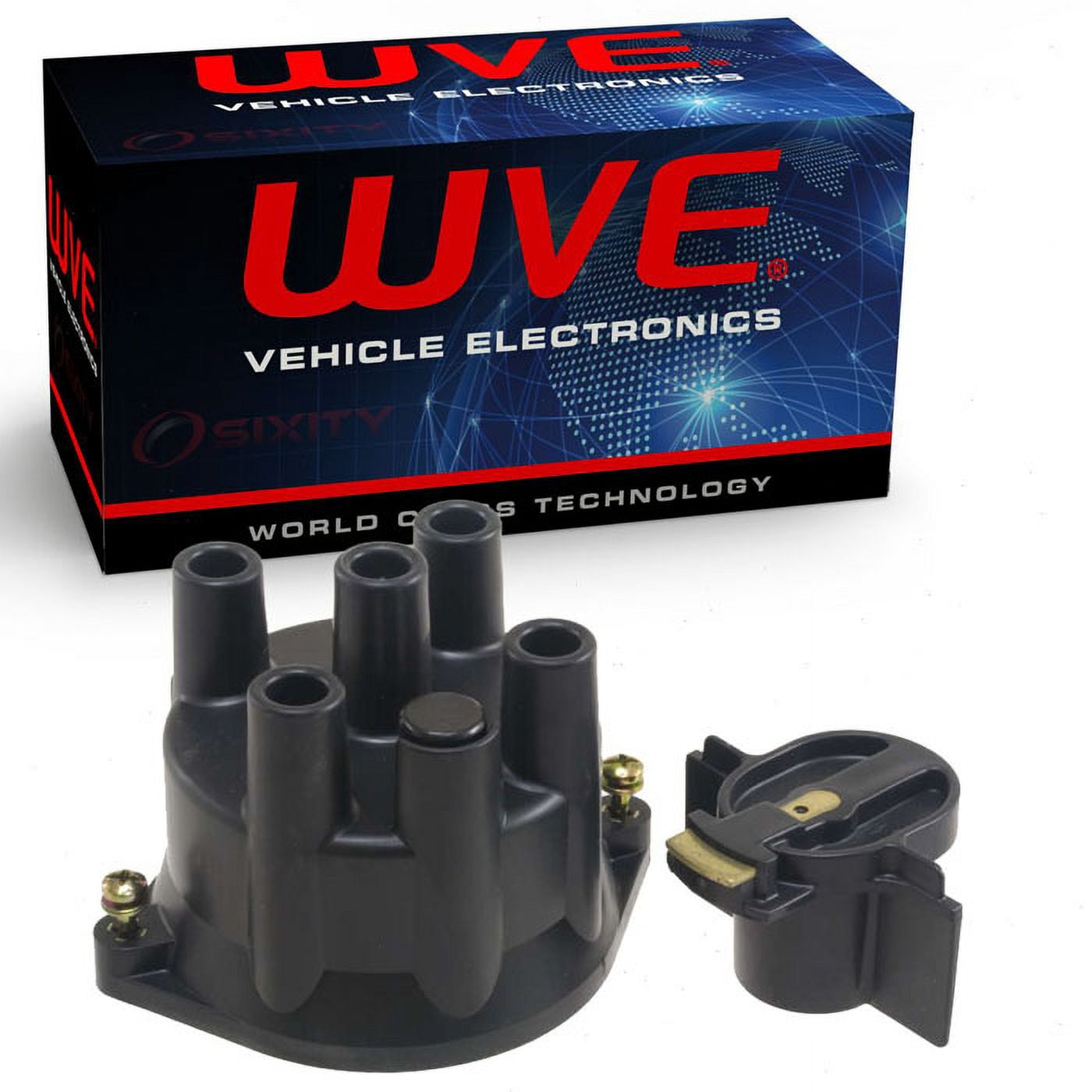 Wells WVE Distributor Cap & Rotor Kit compatible with Nissan 240SX D21 Pickup 2.4L L4 1989-1996
