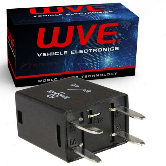 Wells WVE Engine Cooling Fan Motor Relay compatible with Chevrolet Avalanche Camaro Cobalt Equinox Impala Malibu Monte Carlo Silver 2.0L 2.2L 2.4L 3.5L 3.6L 3.9L 4.3L 4.8L 5.3L 6.0L 6.2L 6.6L L4 V6