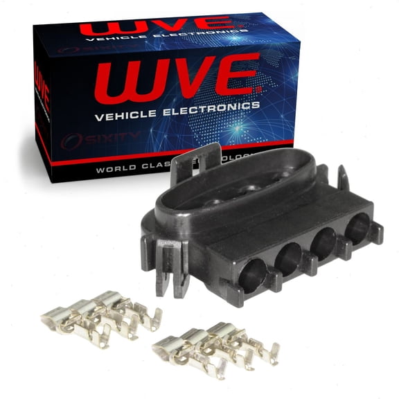 Wells WVE Fuel Pump Harness Connector compatible with Ford Bronco Bronco II E-150 Econoline E-150 Econoline Club Wagon E-25 1985-1990