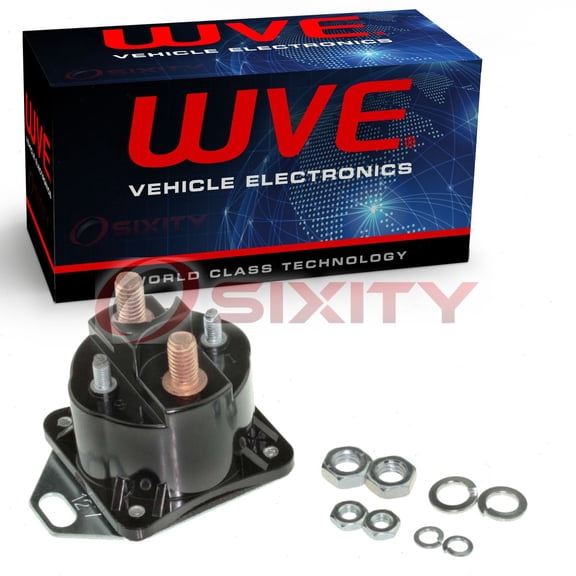 Wells WVE Starter Relay compatible with Ford Aerostar B-150 B-200 Panel Bronco Bronco II Country Squire Crown 1.6L 1.9L 2.0L 2.3L 2.8L 2.9L 3.0L 3.8L 4.0L 4.2L 4.6L 4.9L 5.0L 5.4L 5.8L 6.8L 7.3L 7.5L