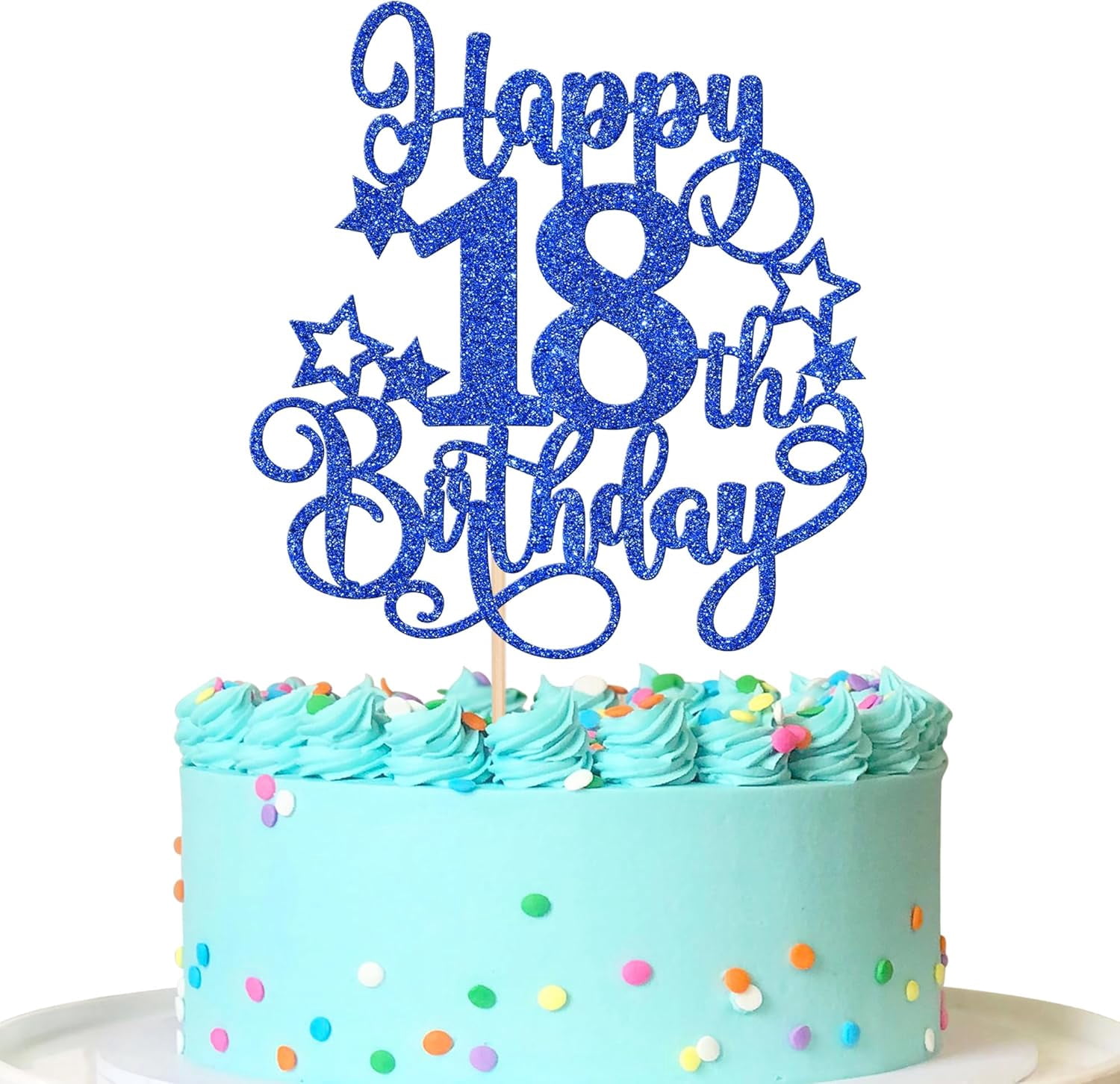 Cheers To 18 Years Cake Decor Sotpot Happy 18th Birthday Cake Topper ...