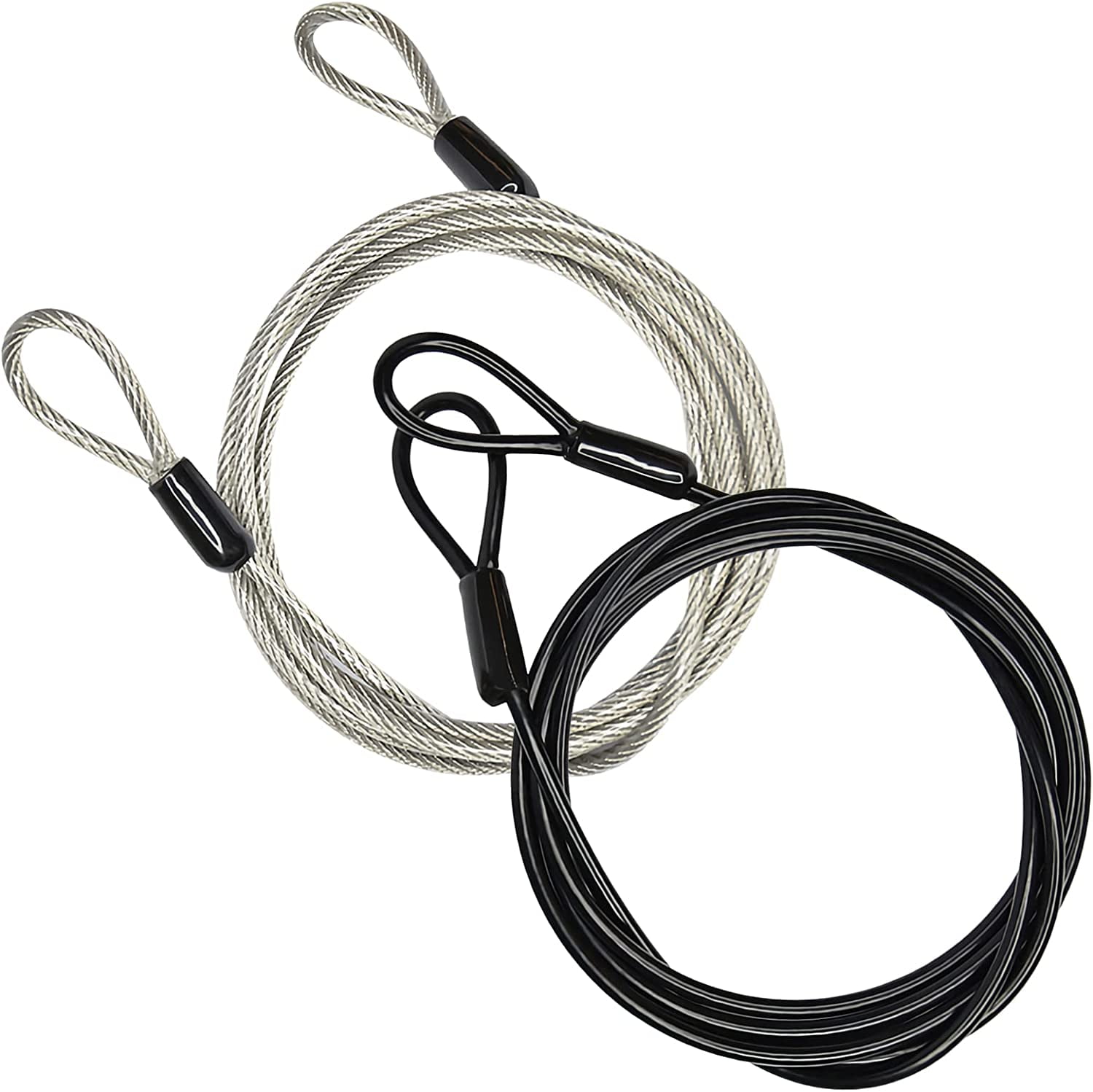 Wellsay 100CM/3.3ft m Outdoor Travel Security Cable Lock,Braided Steel ...