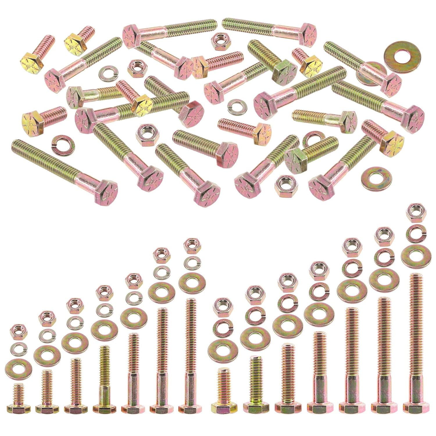 Hex Head Cap Screw 1/4 UNC - Grade 8 / Yellow Zinc
