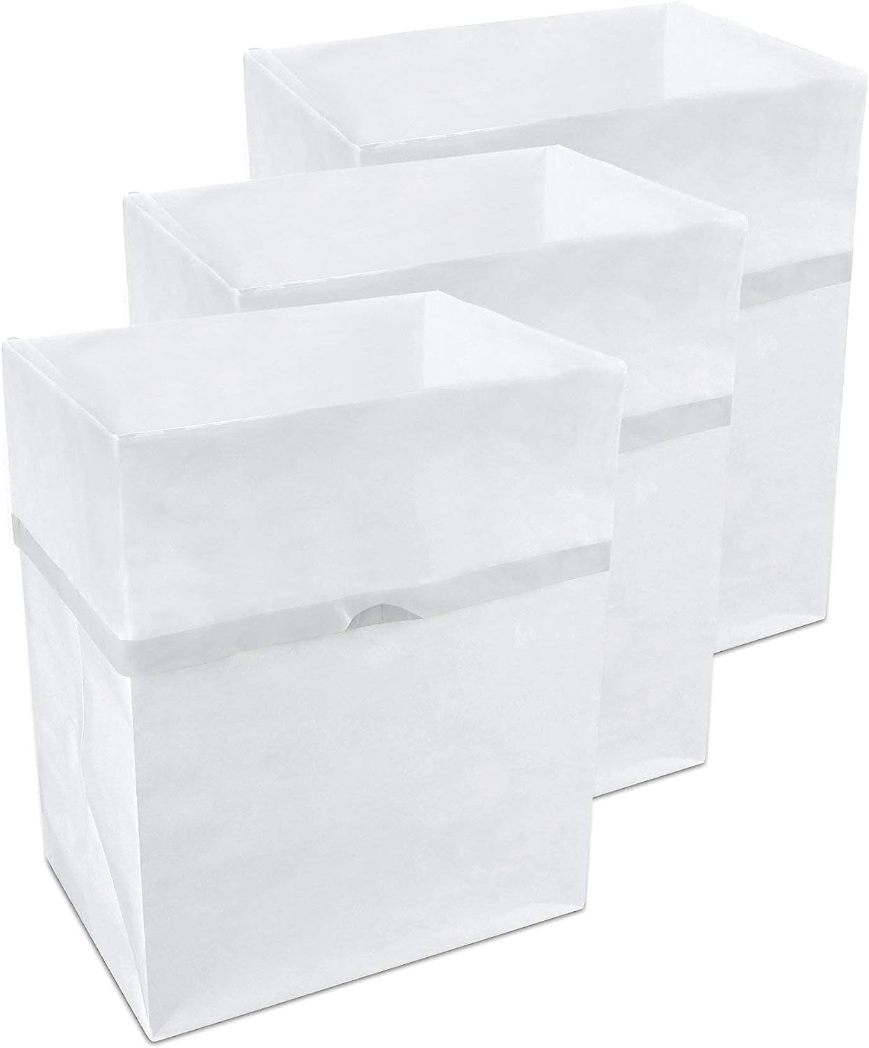 Wellsay 13 Gallon Disposable Trash Cans (3-Pack). Reusable Garbage and ...