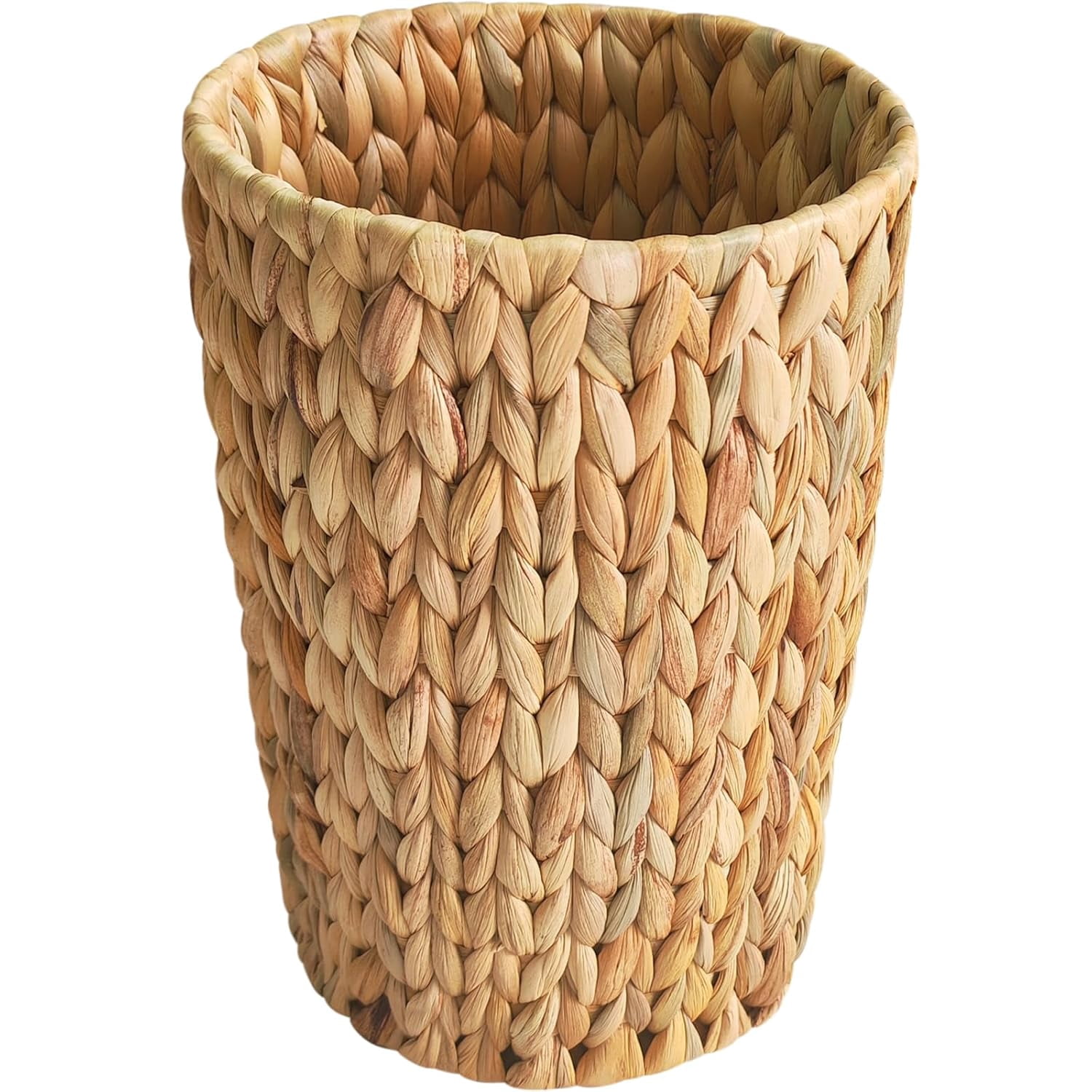 Wellsay 2 Gallon Wicker Trash Can,Wicker Waste Basket for Bedroom,Water ...