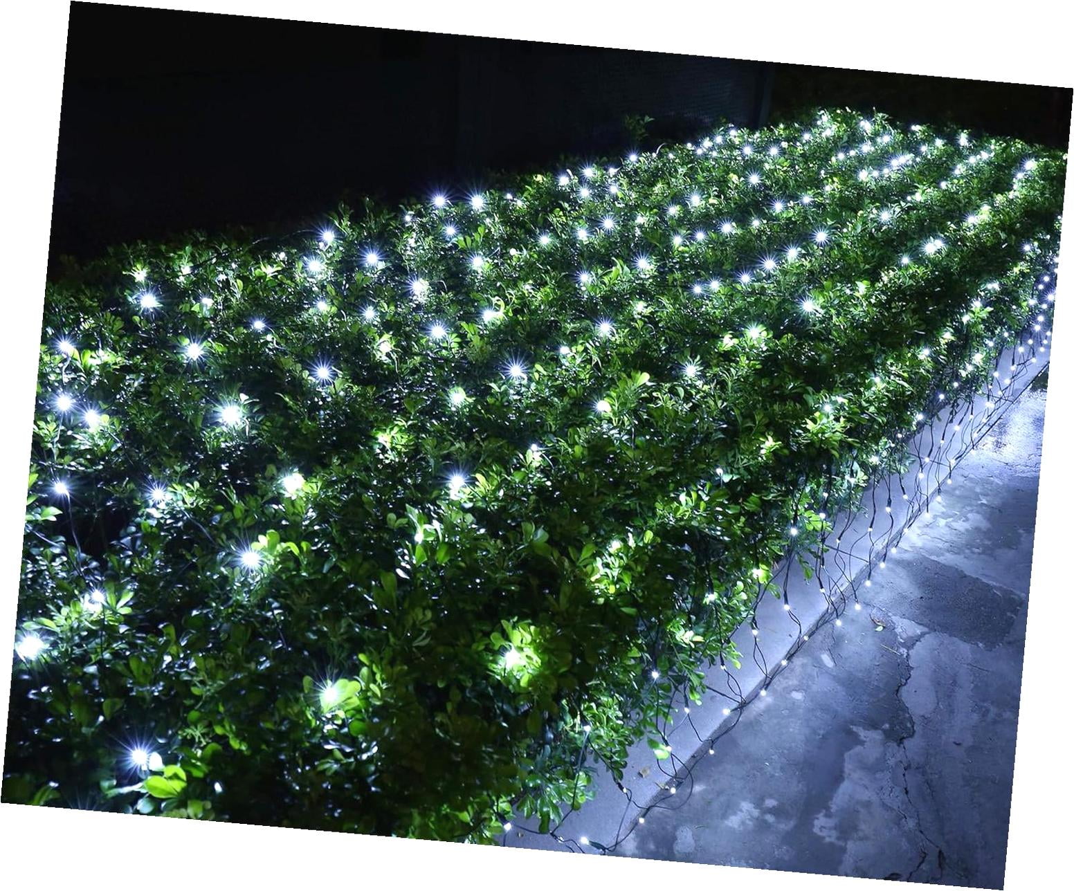 Wellsay 2-Pack 12ft x 5ft 360 Christmas Net Lights, 8 Lighting Patterns ...