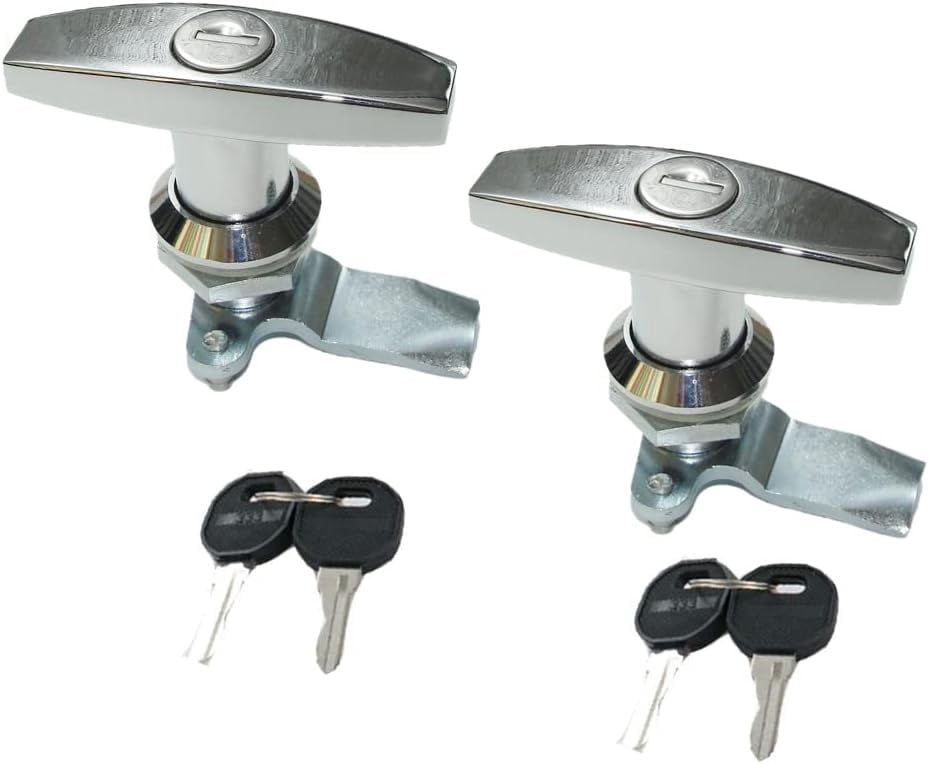 Custom Shell Locks Wellsay 2PCS T Handle Lock Keyed Alike RV Garage Drawer Electrical ...