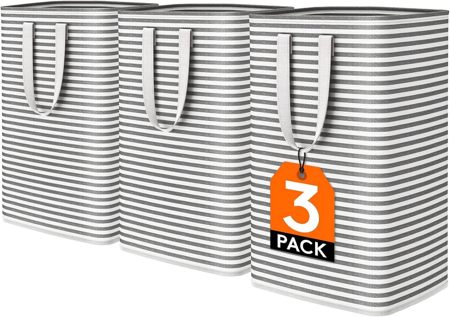 Hamper Pac Wellsay 3 Pack Laundry Hamper Large Collapsible Laundry Baskets ...