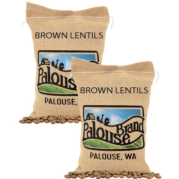 Palouse Brand Certified Glyphosate Residue Free Brown Lentils | 10 LBS | Desiccant Free | Sproutable | Non-GMO Project Verified | Kosher