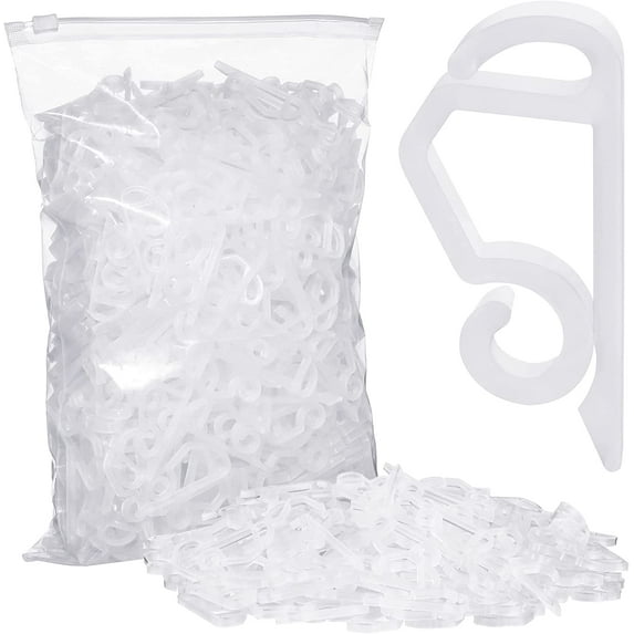 Wellsay 360 Pieces Christmas Light Clips Gutter Plastic Seasonal Weatherproof Clips Holiday Fence for Christmas Roof Tree Outside Hanging String