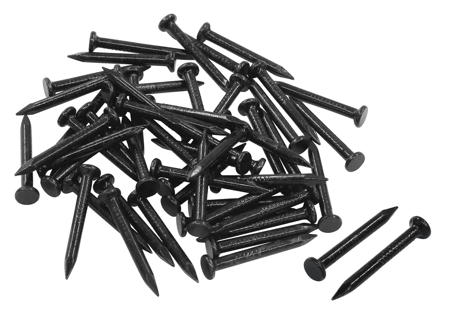 Uxcell Cement Nails 41mm - 200pcs Carbon Steel Wall Nails With Point Tip For Construction