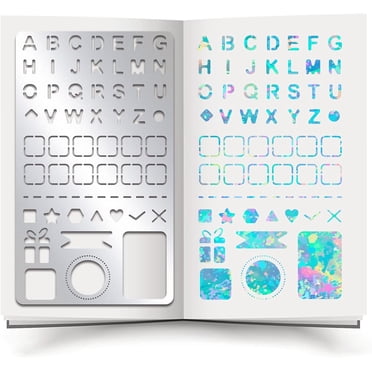 3 Pack Journaling Planner Stencil Set For Dot Grid, Drawing
