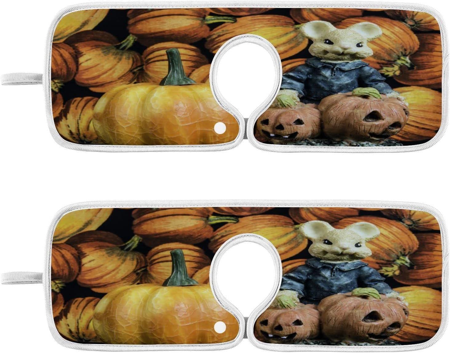 Wellsay Autumn Mouse Pumpkin Kitchen Sink Splash Guard 2 Packs Faucet ...