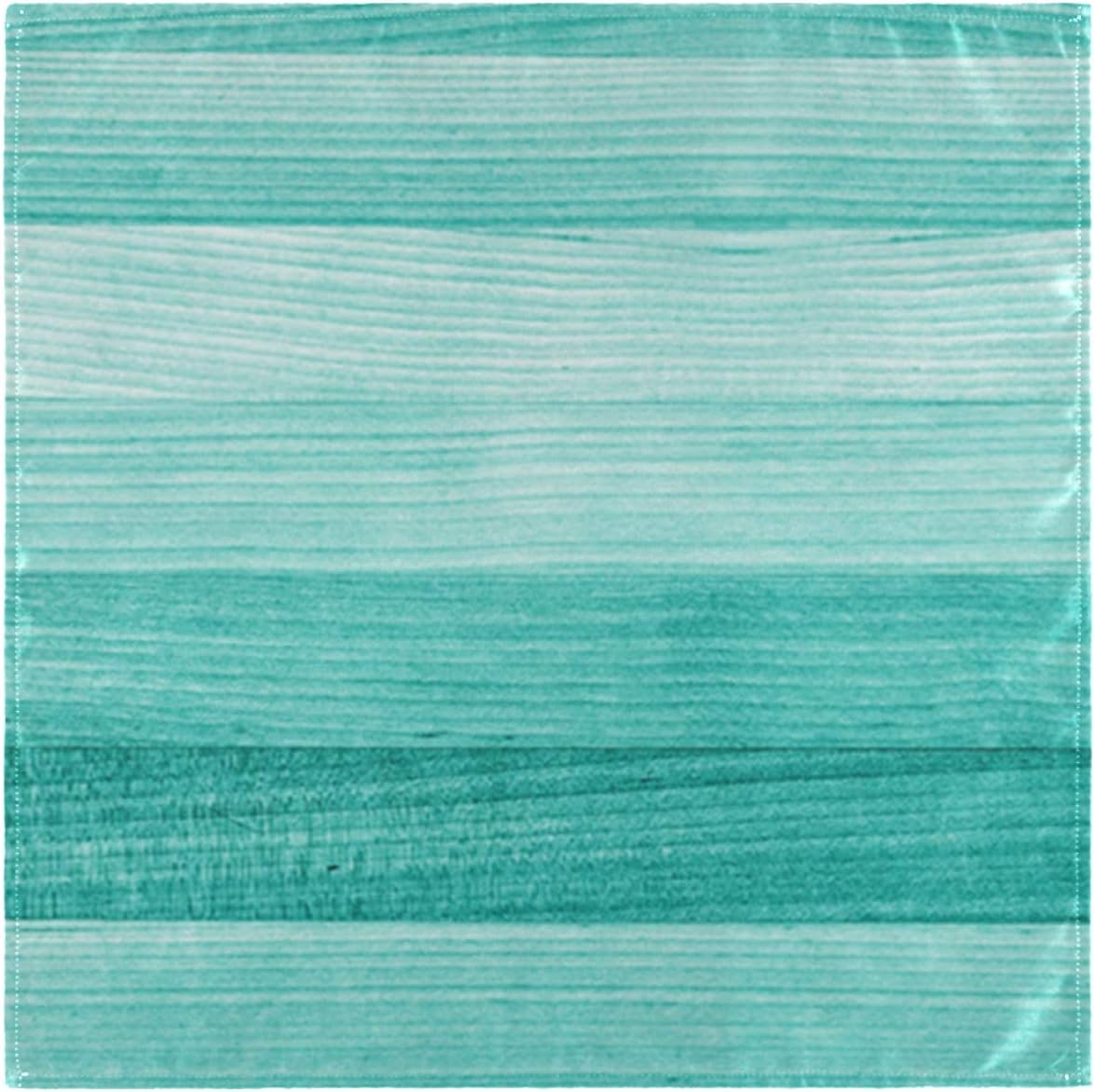 Wellsay Beautiful Green Cyan Board Cloth Napkins, Set of 1 20 x 20 Inch