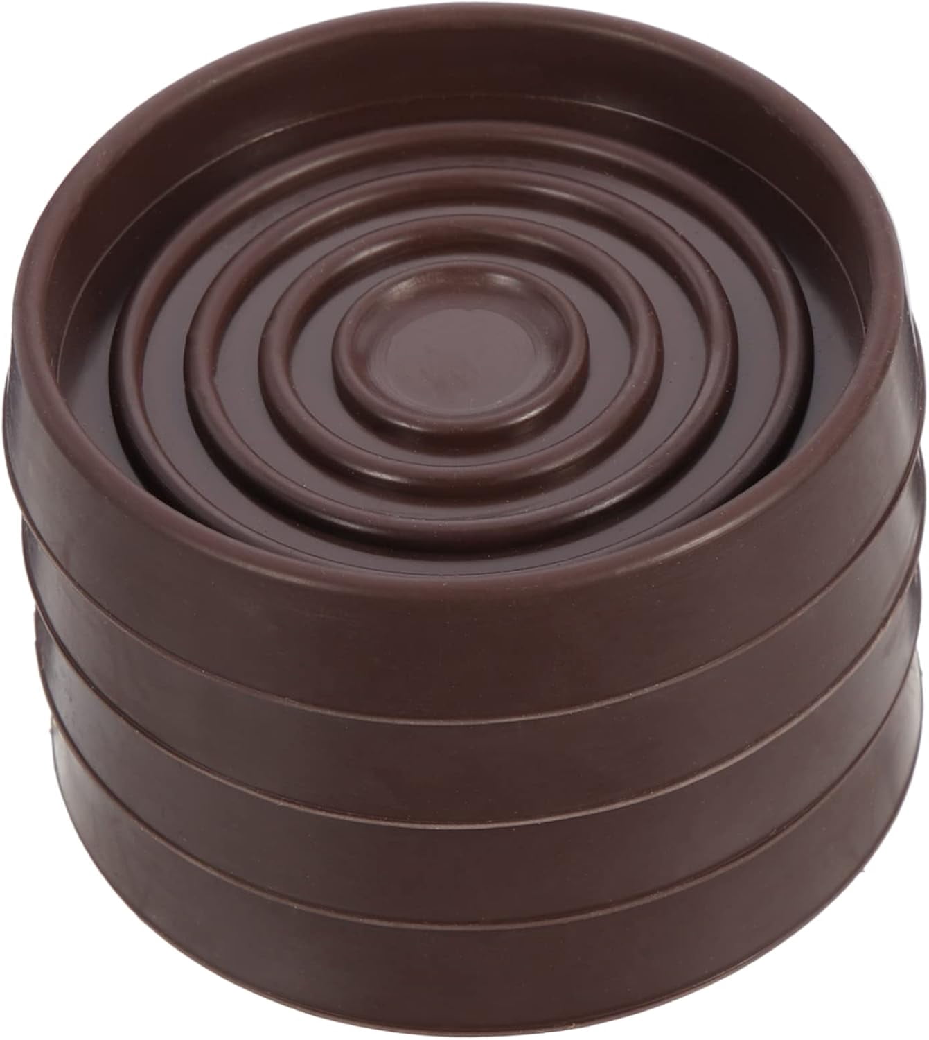 4PCS Furniture Caster Cups 2.5inch Round Furniture Coasters Rubber Furniture Feet Chair Leg Caps Non-Slip Furniture Pads Floor Protectors For Bed Cab | IE - View #5