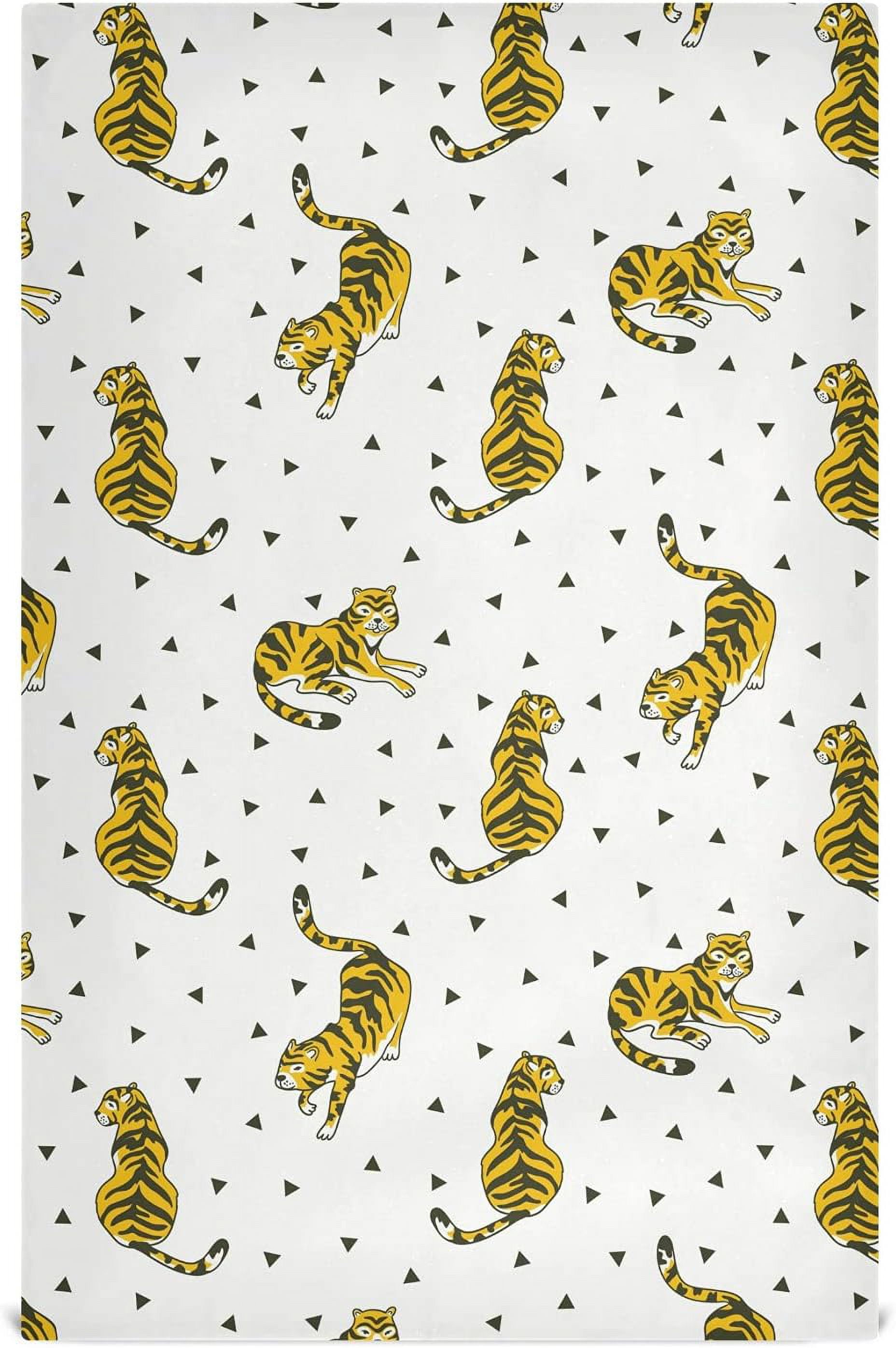 wellsay-cartoon-tiger-triangle-animal-print-kitchen-towels-bar-tea-dish