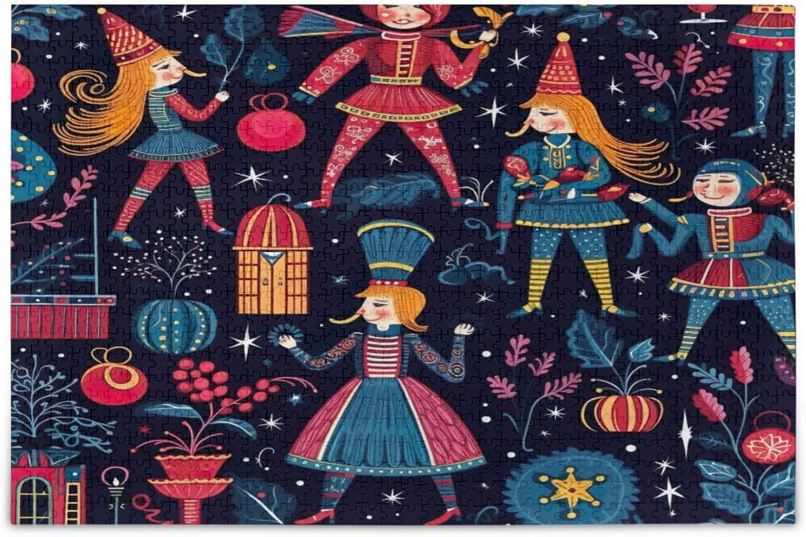 Wellsay Christmas Nutcracker Jigsaw Puzzles for Adults 500 Pieces