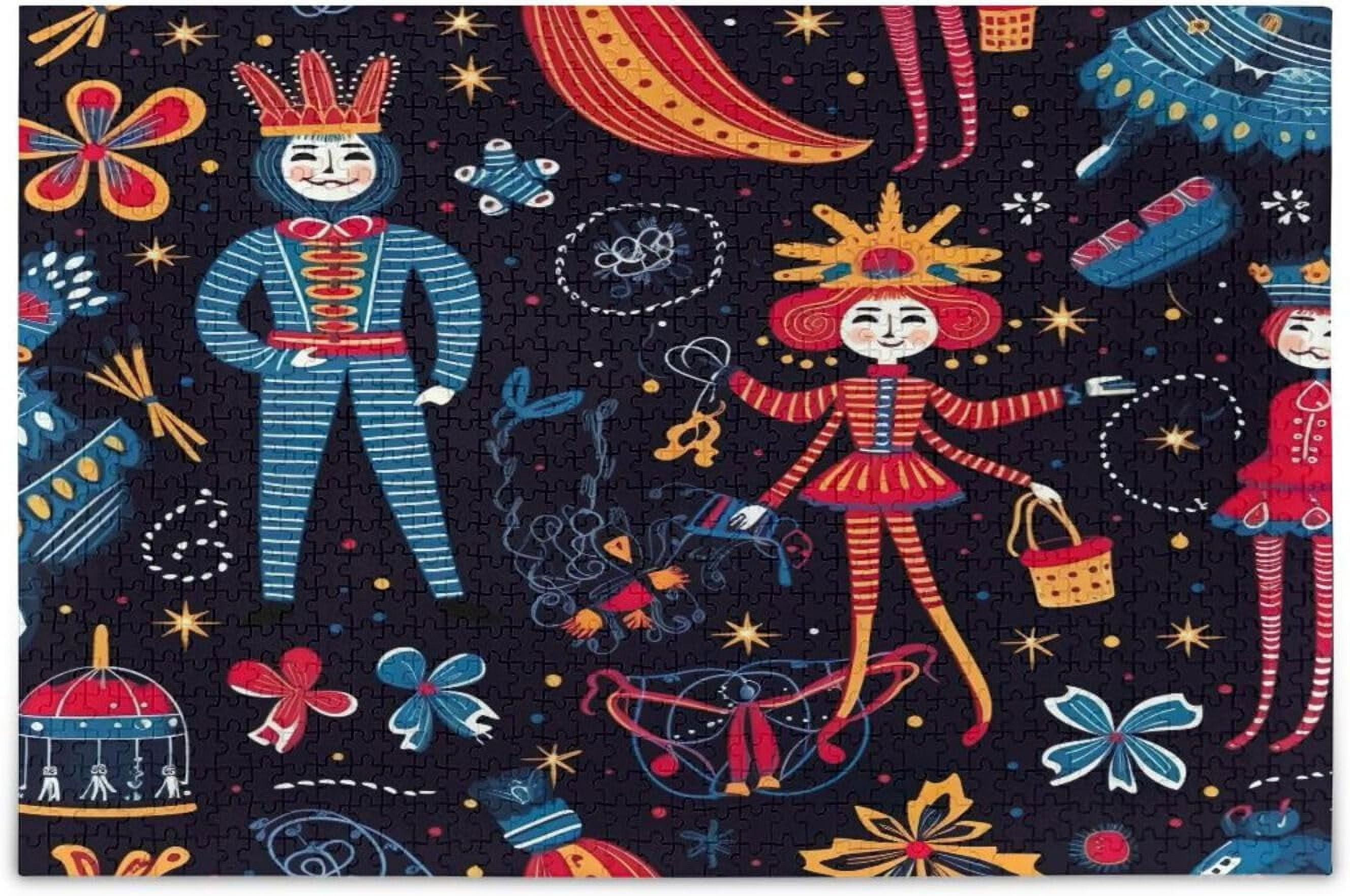 Wellsay Christmas Nutcracker Jigsaw Puzzles for Adults 500 Pieces