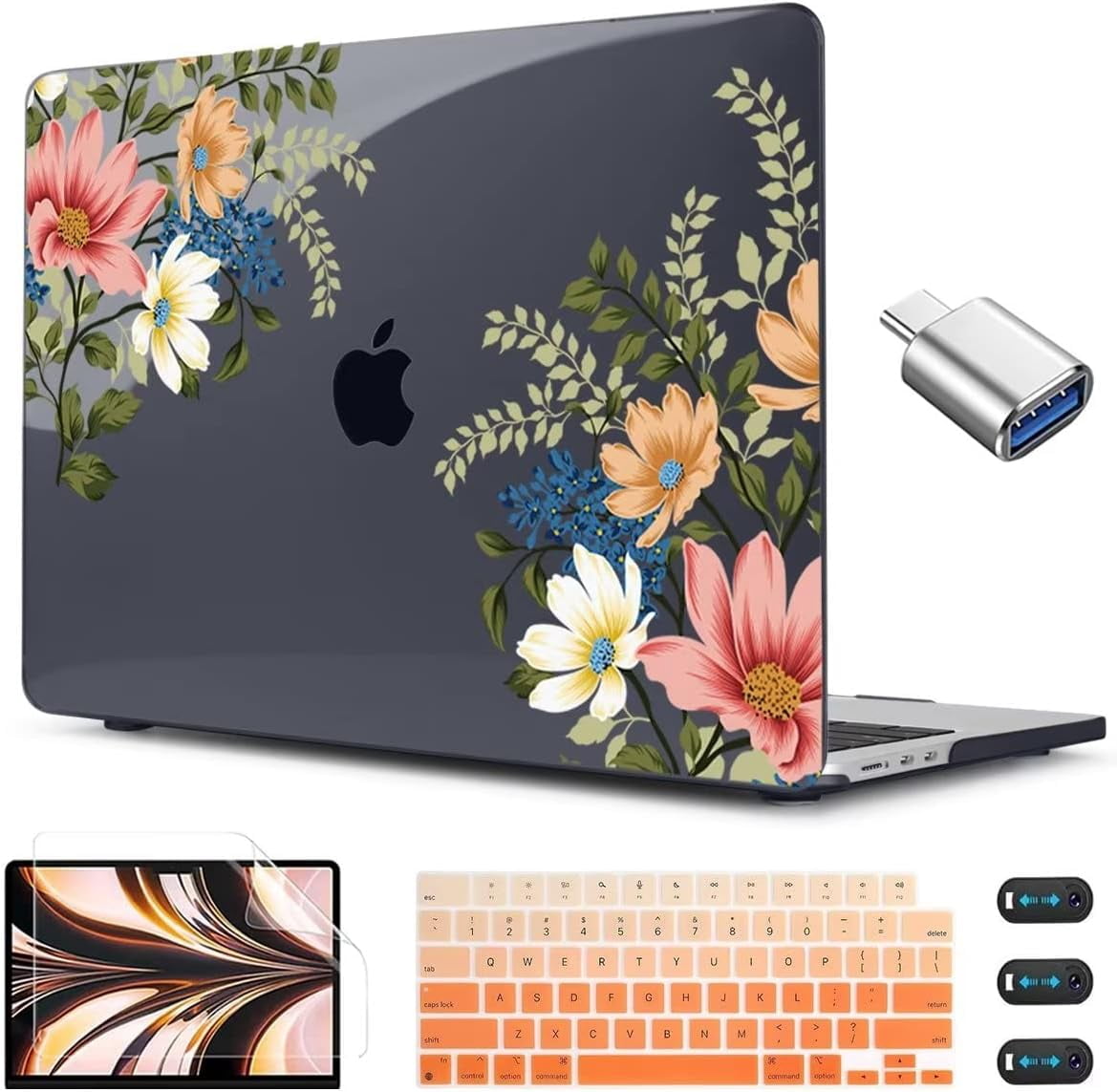 Wellsay Compatible with MacBook Air 13.6 Inch Case 2025 2024 2023 2022 ...