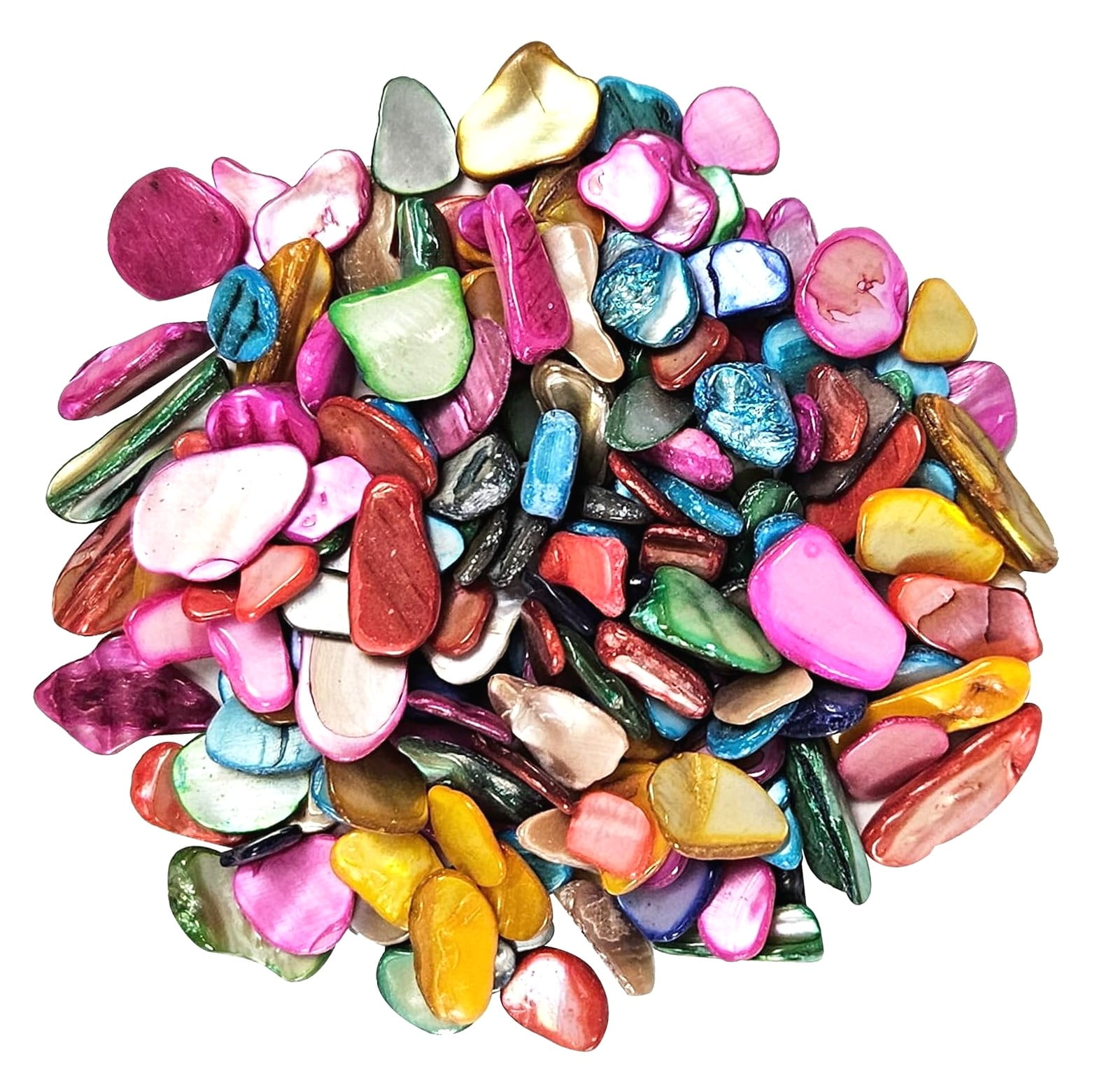 Wellsay Crushed Shells Chips Irregular Mother of Seashell Fragments Sea ...