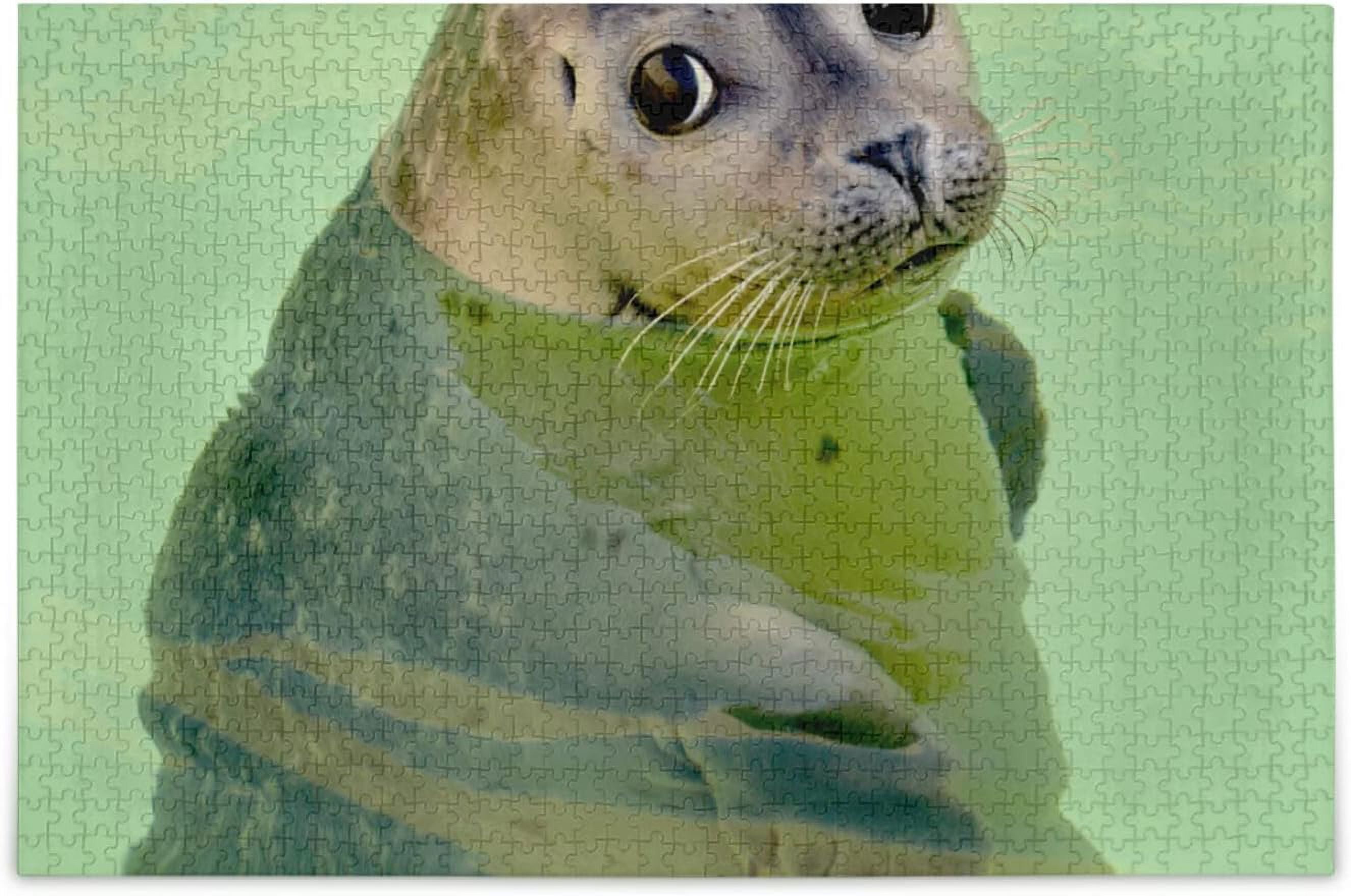 Wellsay Cute Seal Jigsaw Puzzles for Adults 500 Piece, Puzzles for