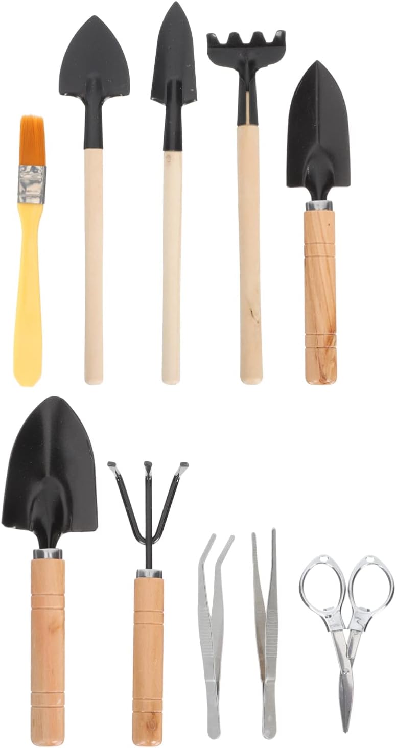 Portable Garden Hand Tools Set, Miniature Gardening Rake Trowel and ...