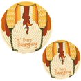 Wellsay Funny Turkey Pot Holders Trivets 2 Pcs Heat Resistant Trivets