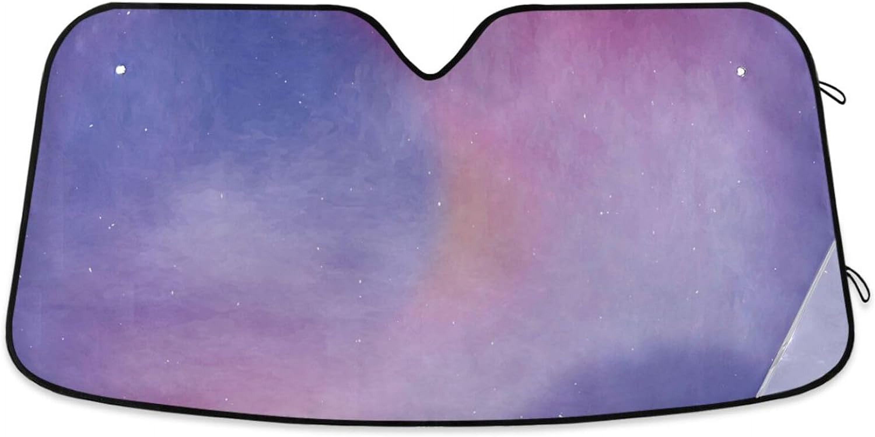 Wellsay Galaxy Purple Car Windshield Sun Shade Foldable Sun Shield ...