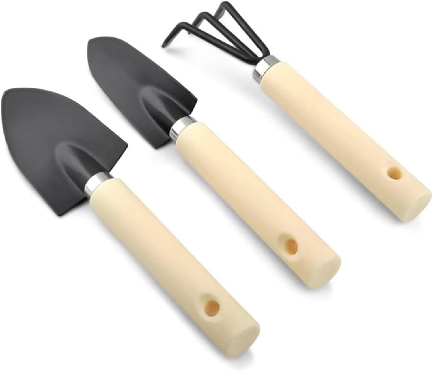 Wellsay Garden Shovel,Garden Trowel, 3pcs Mini Garden Shovel Rake Spade ...