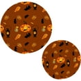 Wellsay Halloween Pumpkins Pot Holders Trivets 2 Pcs Heat Resistant
