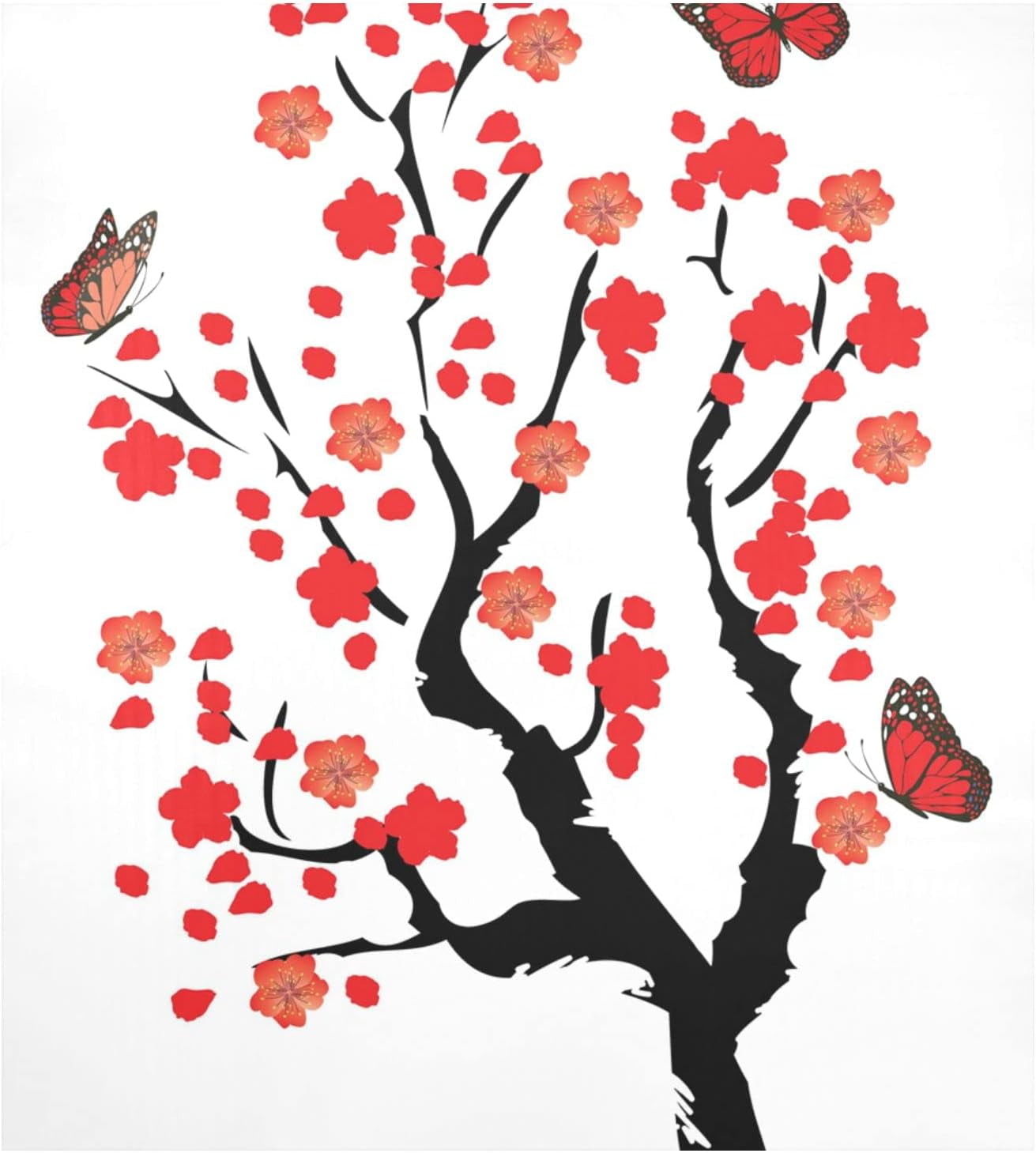 Floral Blue Flowers Dishwasher Magnet Cover Magnetic Dishwasher Refrigerator Sticker Door Home Decorative Art Kitchen Panel Decal 23x26 Inch