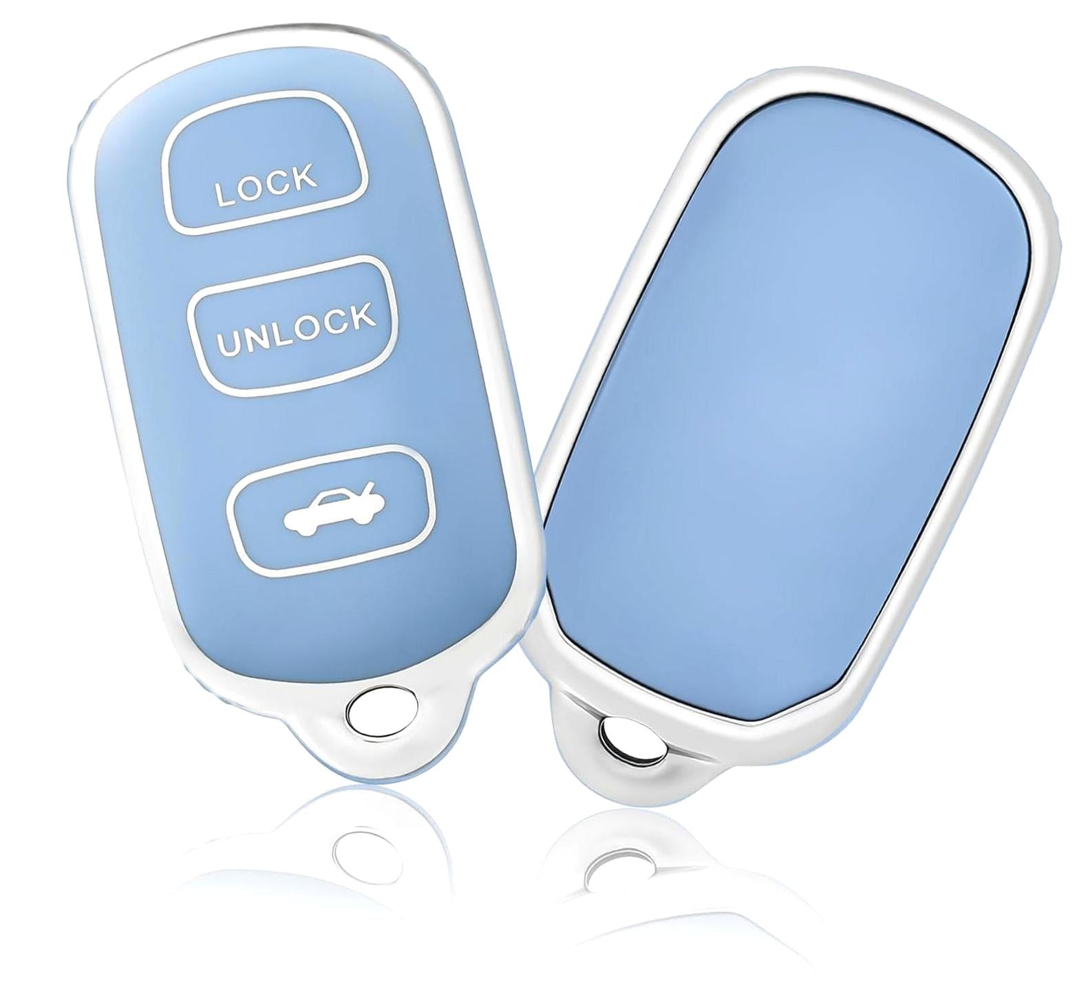 Wellsay Key Fob Cover Soft TPU Car Key Protector for 2002-2006 Camry ...