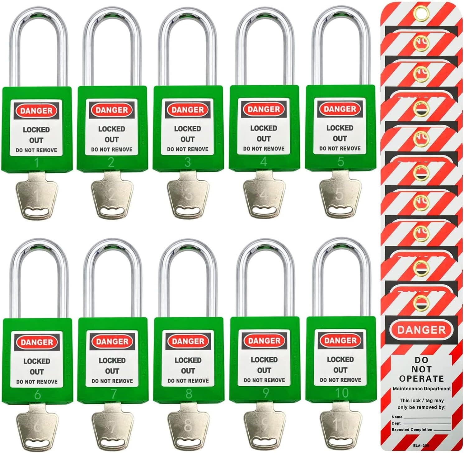 Wellsay Lockout Tagout Locks, Safety Padlocks, Loto Locks Keyed ...