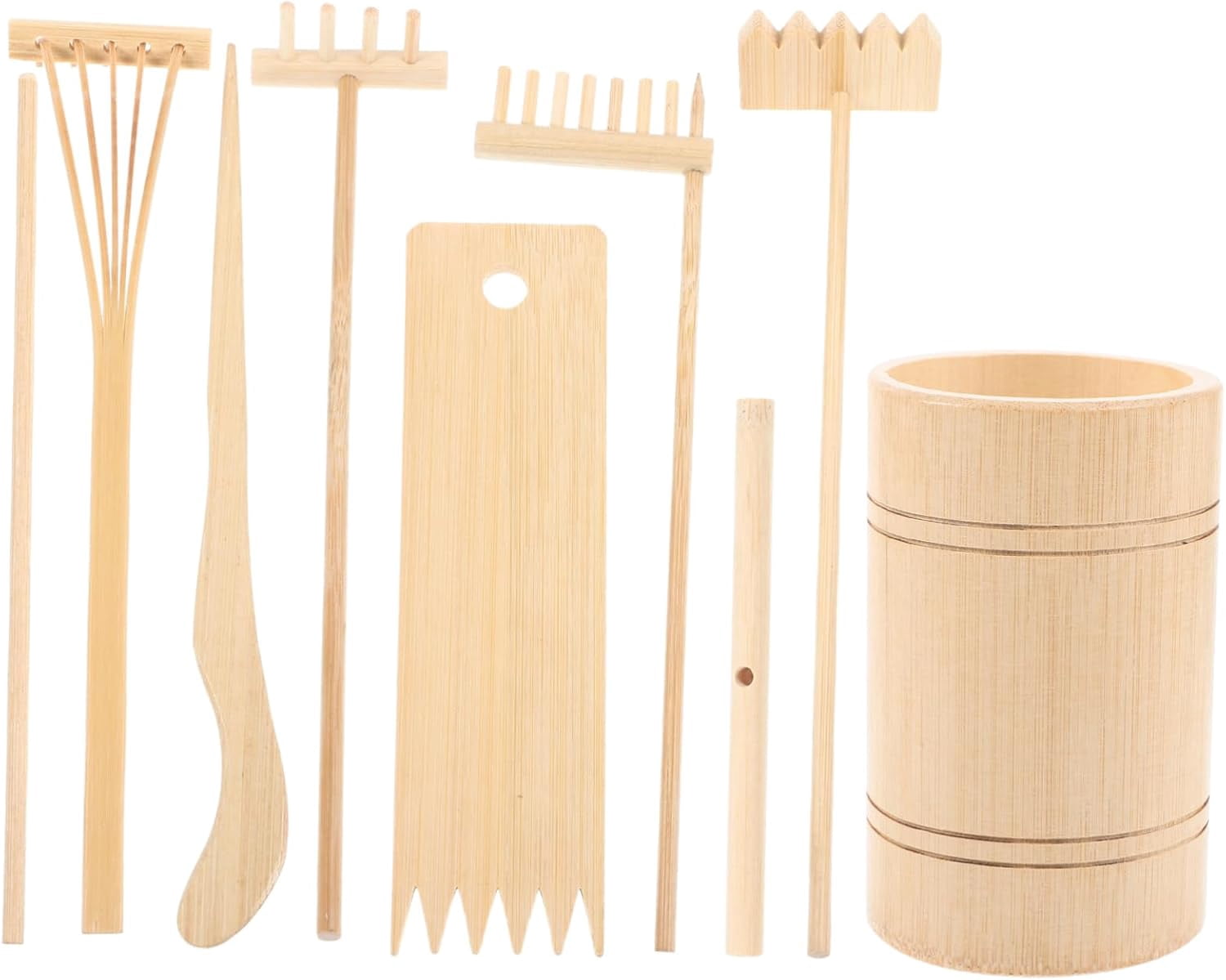 Desk Sand Rake Wellsay Mini Zen Garden Tool Set Wood Material Lightweight Rake for ...