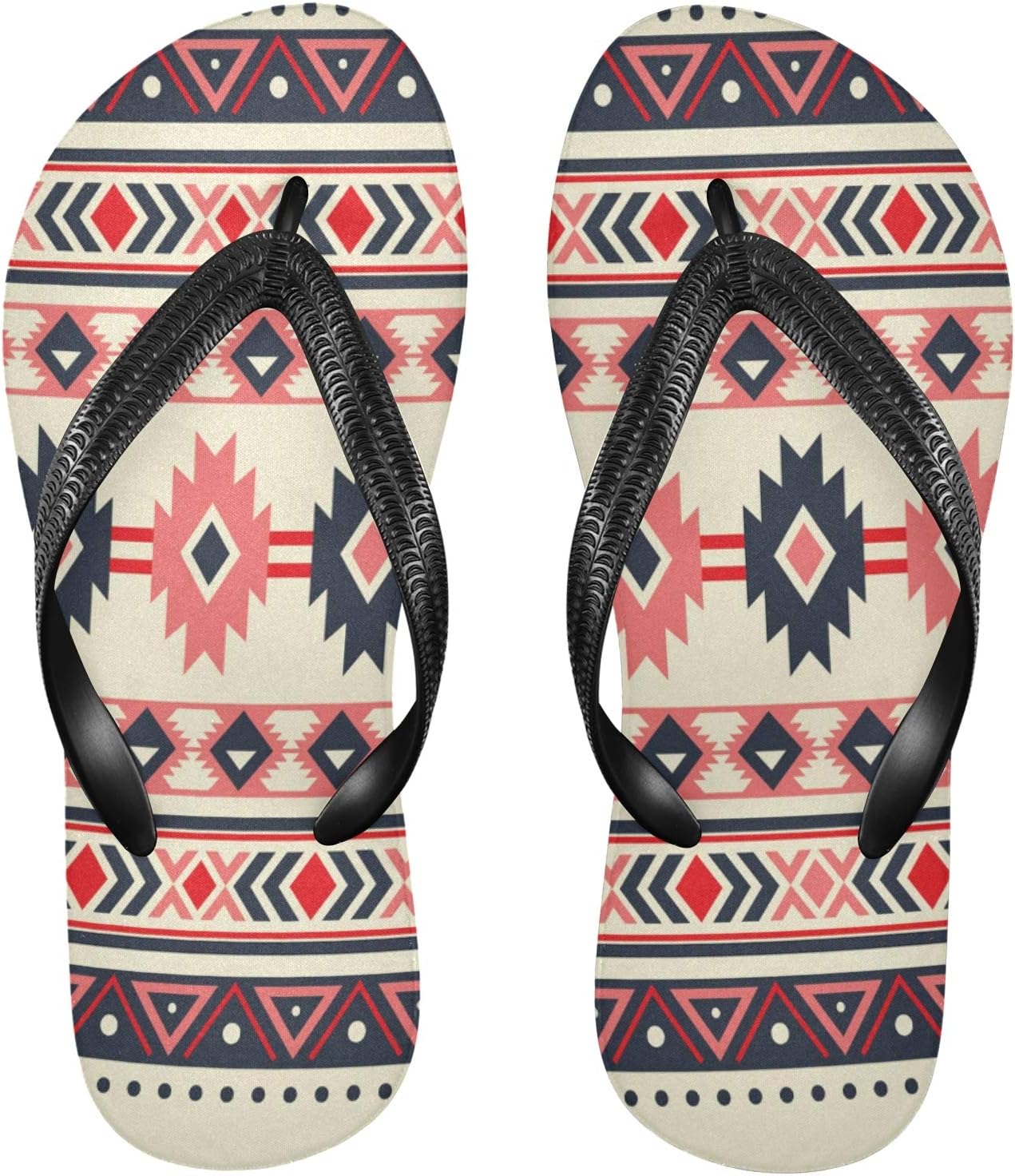 Wellsay Native American Tribal Women's Sandal Flip Flops Soft