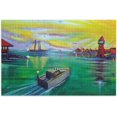 thumbnail image 1 of Wellsay Oil Painting Jigsaw Puzzles 500 Piece for Adults Large Puzzle Game Challenging Family Puzzle Game for Adults Teens 20.5" x 14.9", 1 of 7